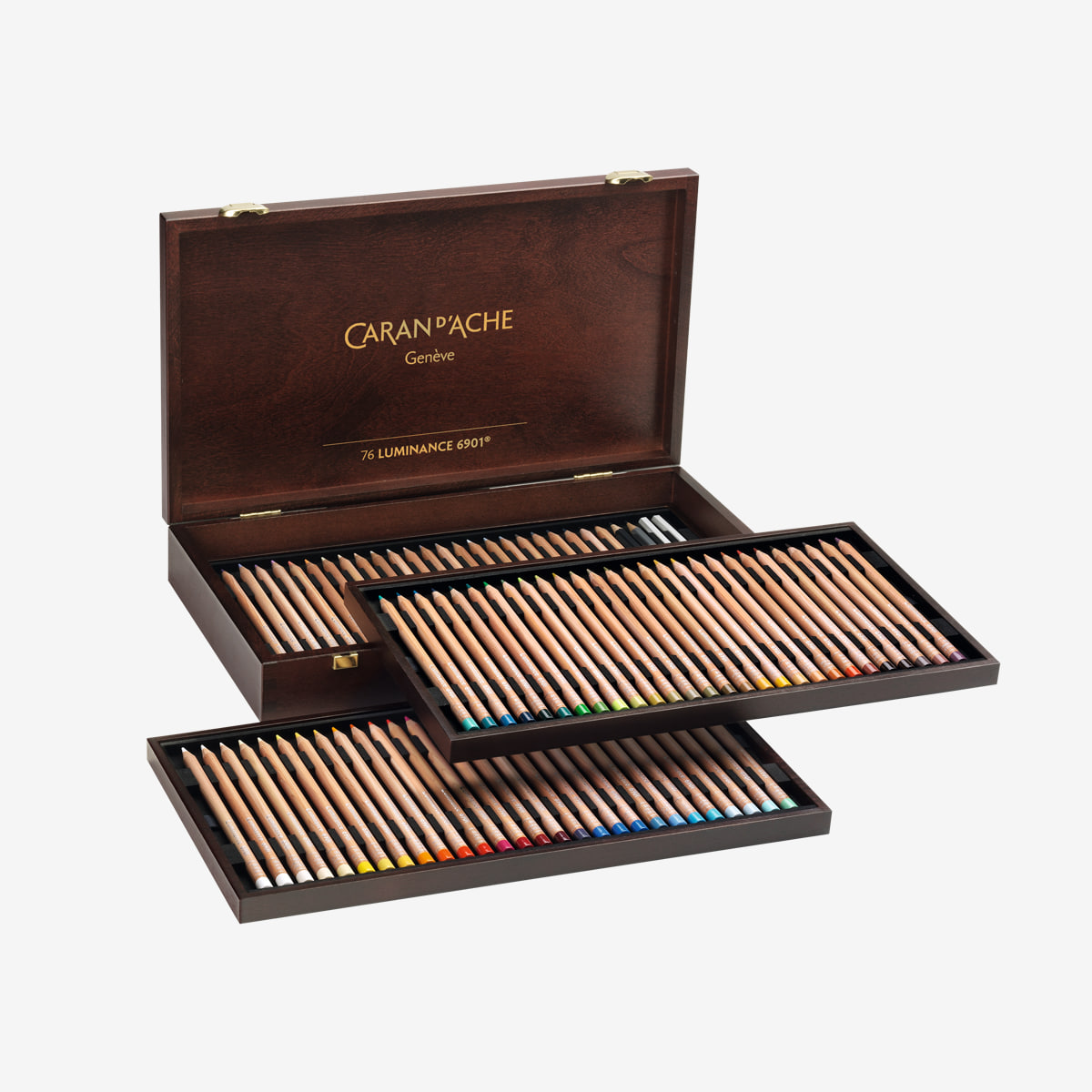 루미넌스 6901® 유성색연필 76색 Wooden Box