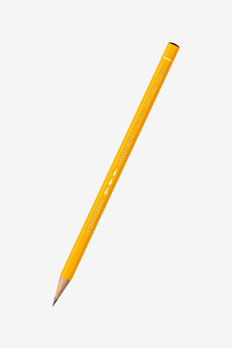 777 테크노그래프 연필